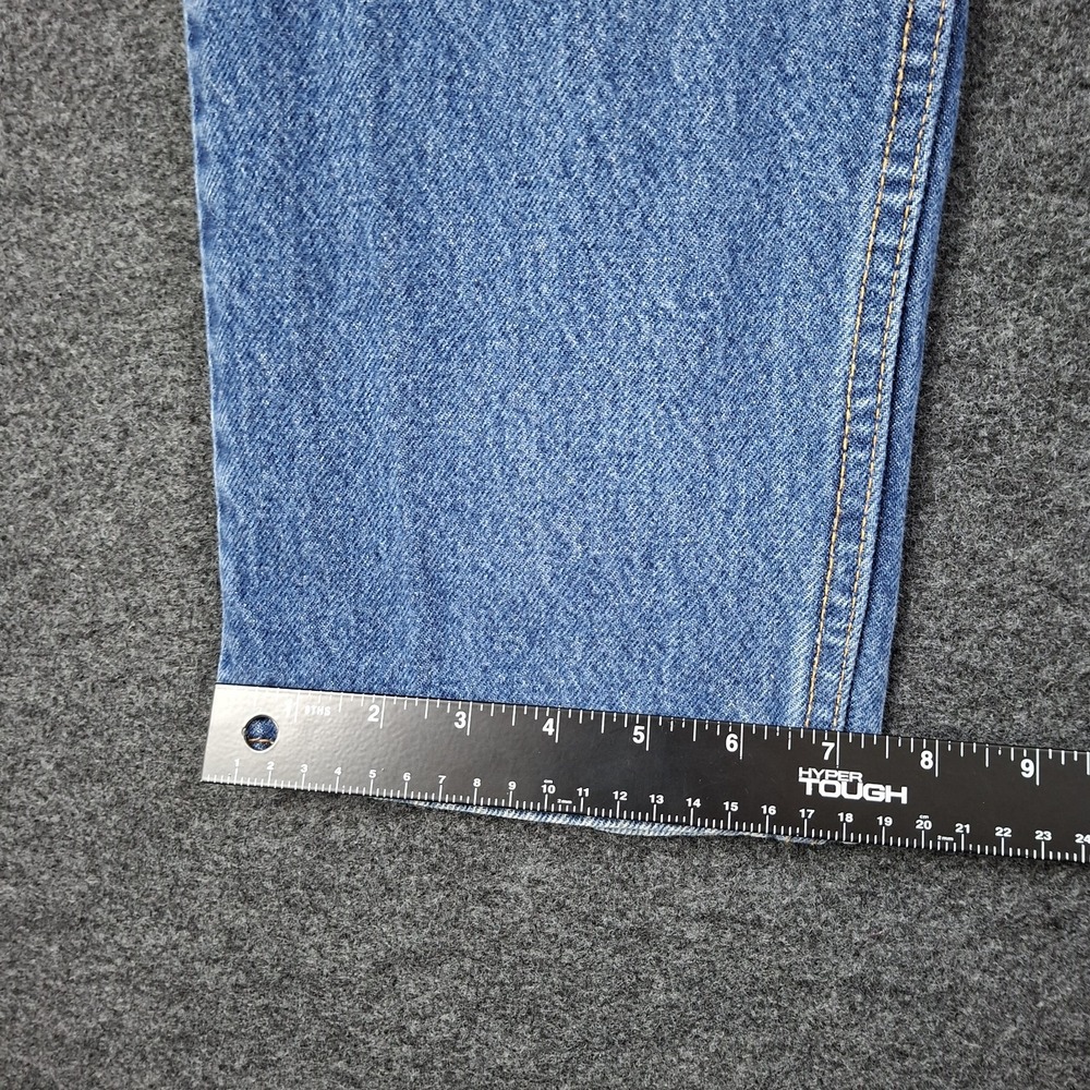 Vintage 90's Levi's 505 Jeans Mens 31x33 Made in USA Dark Wash Indigo 505-0217 - Picture 6 of 11